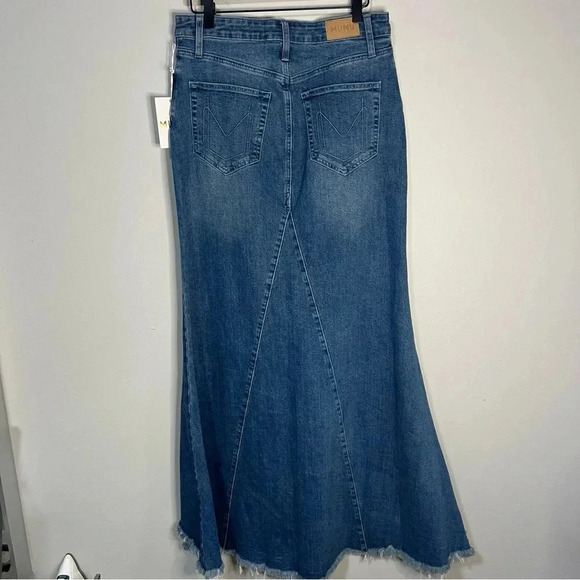 NWT Show Me your Mumu Reba Denim Maxi Skirt size 27 - Picture 12 of 16